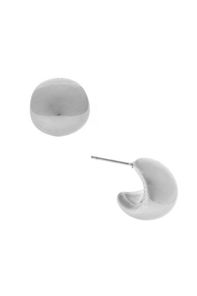 puffy dome earrings!
