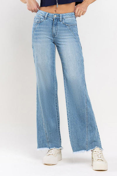 leah high rise wide leg jeans | rectifying