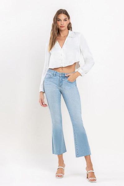 miranda mid rise ankle bootcut jeans | uplift