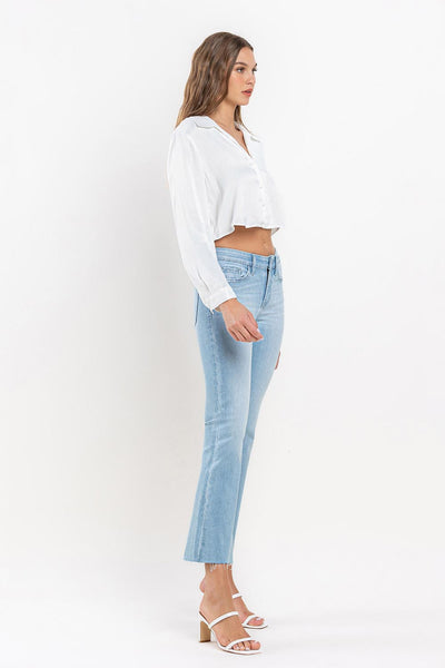 miranda mid rise ankle bootcut jeans | uplift
