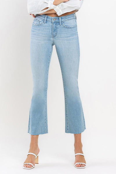 miranda mid rise ankle bootcut jeans | uplift