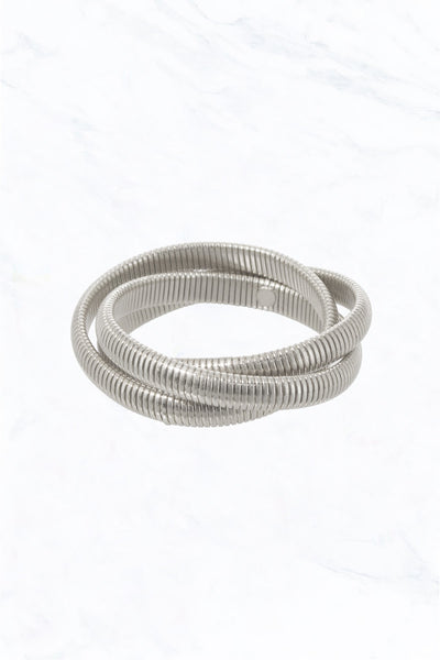 set of 3 chunky intertwined bracelets!