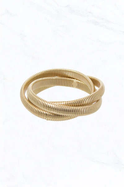 set of 3 chunky intertwined bracelets!