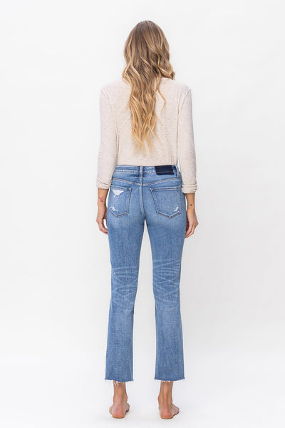 kris mid rise slim straight jeans | altruistically
