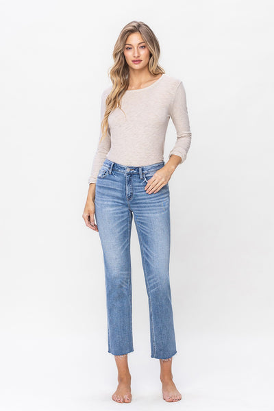 kris mid rise slim straight jeans | altruistically