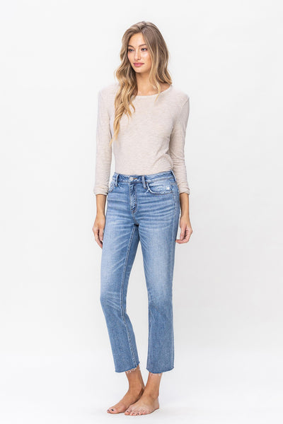 kris mid rise slim straight jeans | altruistically
