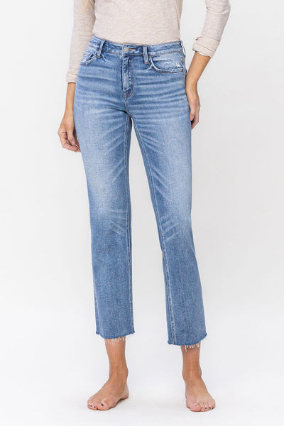 kris mid rise slim straight jeans | altruistically