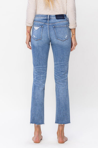 kris mid rise slim straight jeans | altruistically