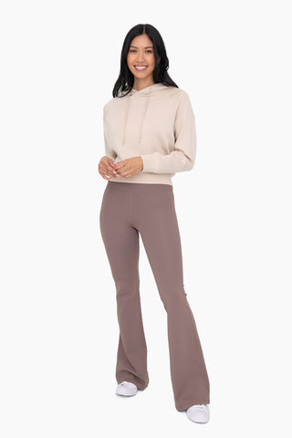 unlimited possibilities flare yoga pants | deep taupe