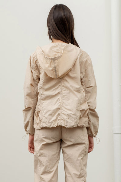 enjoying the moment windbreaker | light khaki