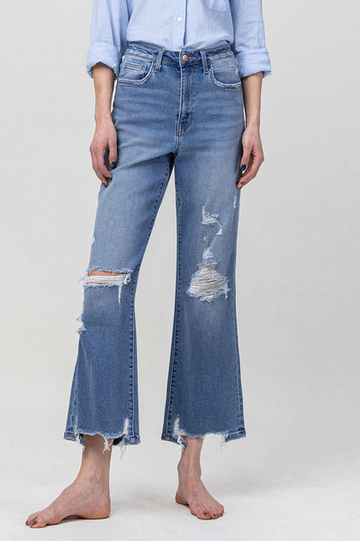 lennox vintage high rise ankle flare jeans | valiance