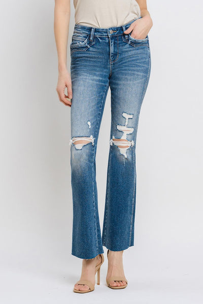 marion mid rise bootcut jeans | liking