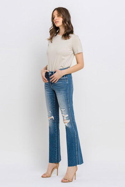 marion mid rise bootcut jeans | liking