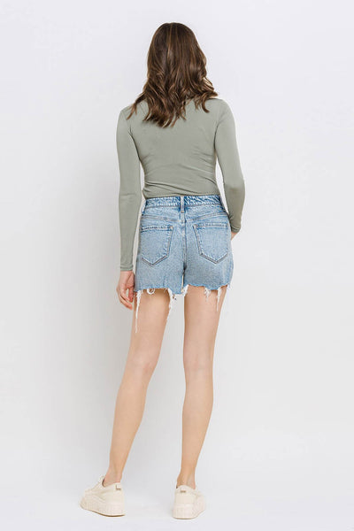 hailey high rise mom shorts | moon goddess