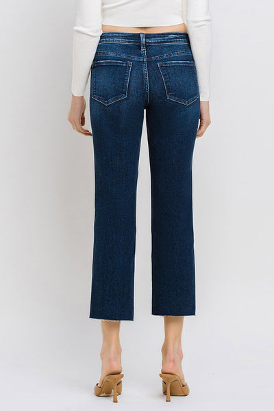patricia mid-rise cropped straight jeans | meticulously