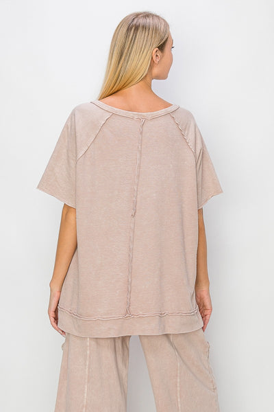 a little unpredictable mineral wash top | clay