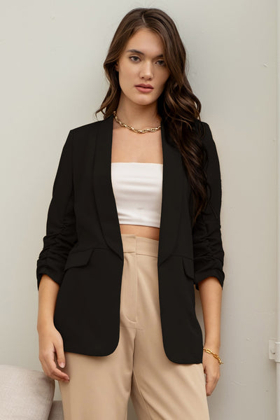 cherish the moment blazer | black