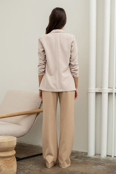 cherish the moment blazer | oatmeal