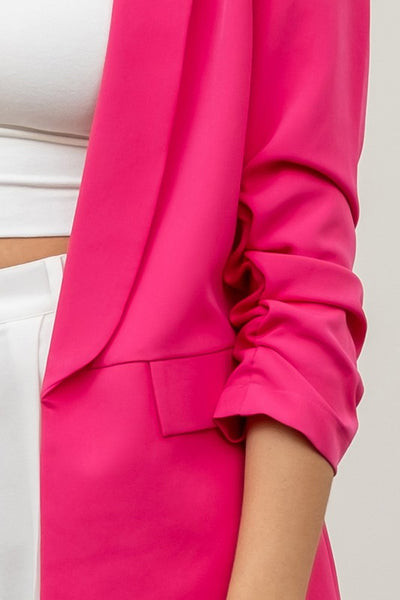 cherish the moment blazer | light fuchsia