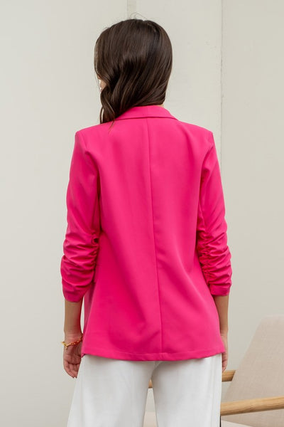 cherish the moment blazer | light fuchsia