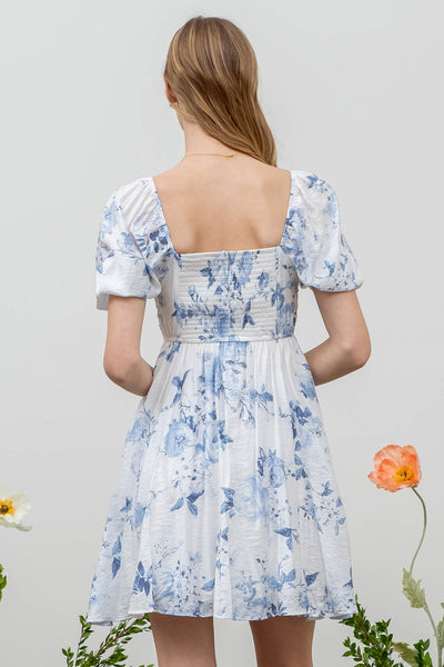 pass you by babydoll dress | chambray + ivory