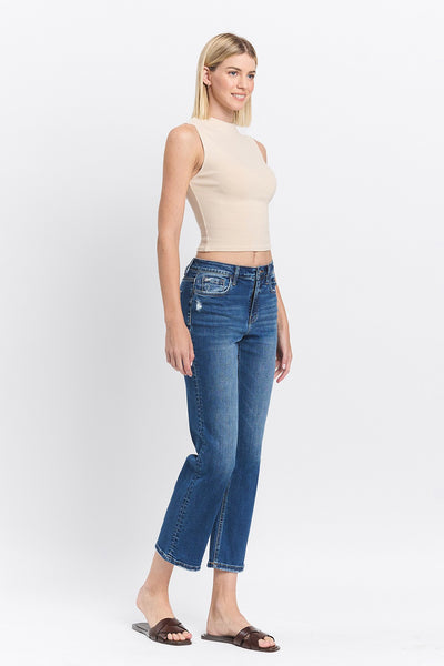 wilder high rise ankle straight jeans | charming