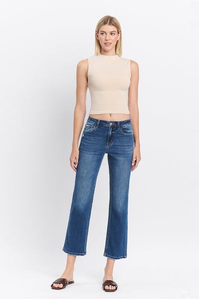wilder high rise ankle straight jeans | charming