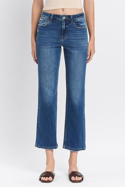 wilder high rise ankle straight jeans | charming