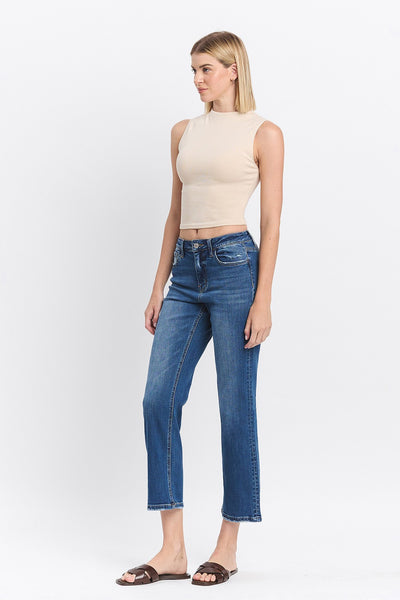 wilder high rise ankle straight jeans | charming