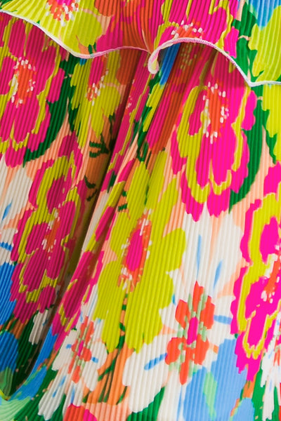 just like magic layered midi dress | yellow + fuchsia