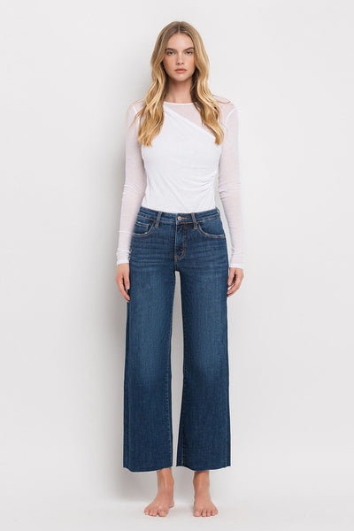 vincent tummy control mid rise wide leg jeans | finders keepers