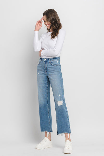 pamela high rise wide leg jeans | blue grove