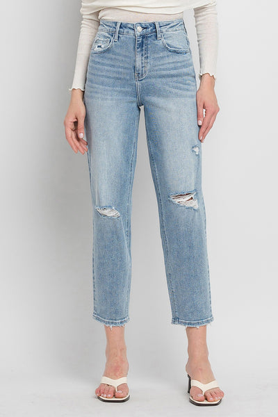 riley kate super high rise barrel jeans | irresistibly