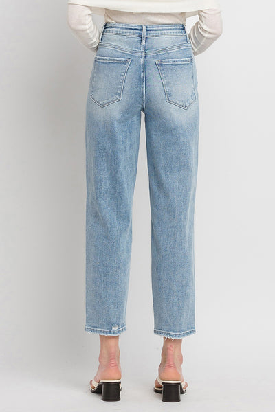riley kate super high rise barrel jeans | irresistibly