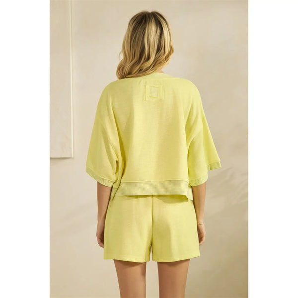 feels like fate effortless lounge set | lemon