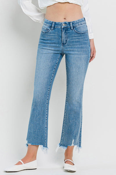willow high rise kick flare jeans | light bright