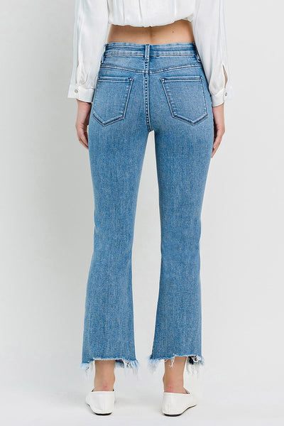 willow high rise kick flare jeans | light bright