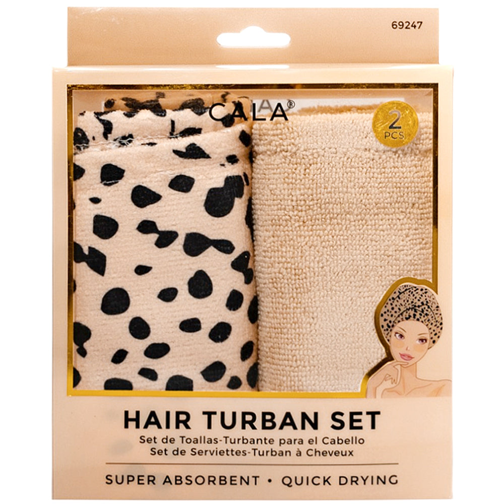 hair towel set | cheetah