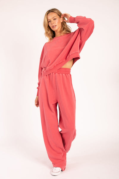 faded dreams relaxed sweatshirt | pink