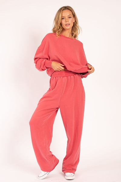faded dreams relaxed sweatshirt | pink