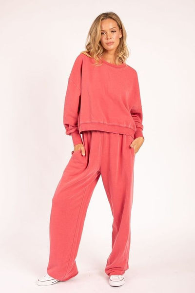 faded dreams relaxed sweatshirt | pink
