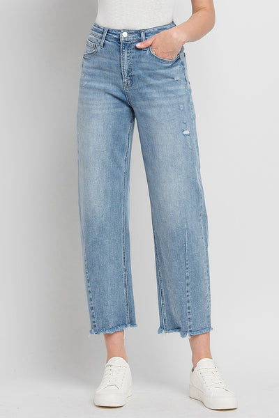 walker super high rise barrel jeans | tantalizing