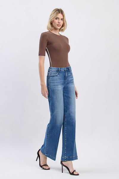 phoenix high rise wide leg trouser jeans | lottery