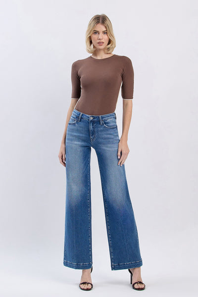 phoenix high rise wide leg trouser jeans | lottery