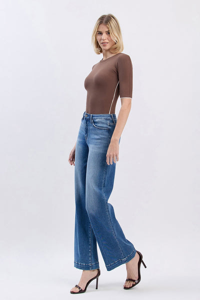 phoenix high rise wide leg trouser jeans | lottery