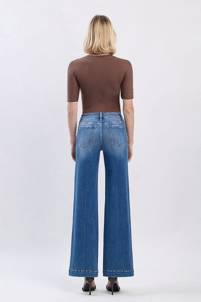 phoenix high rise wide leg trouser jeans | lottery