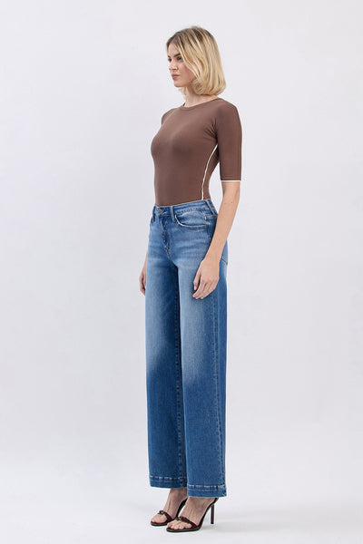 phoenix high rise wide leg trouser jeans | lottery