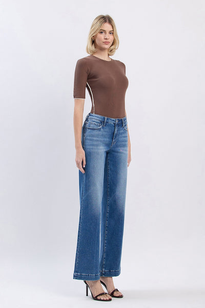 phoenix high rise wide leg trouser jeans | lottery