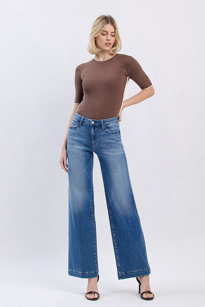 phoenix high rise wide leg trouser jeans | lottery
