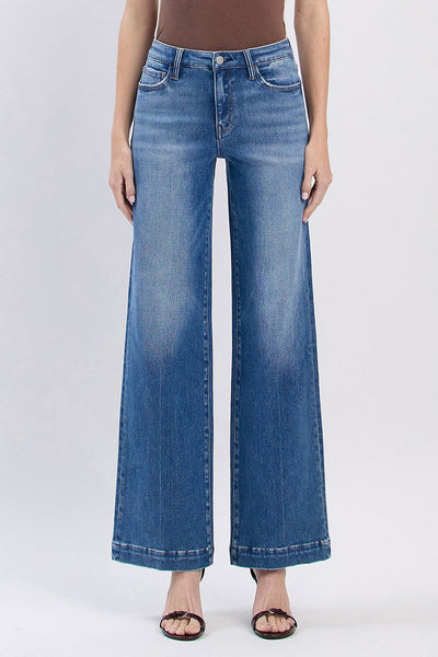 phoenix high rise wide leg trouser jeans | lottery